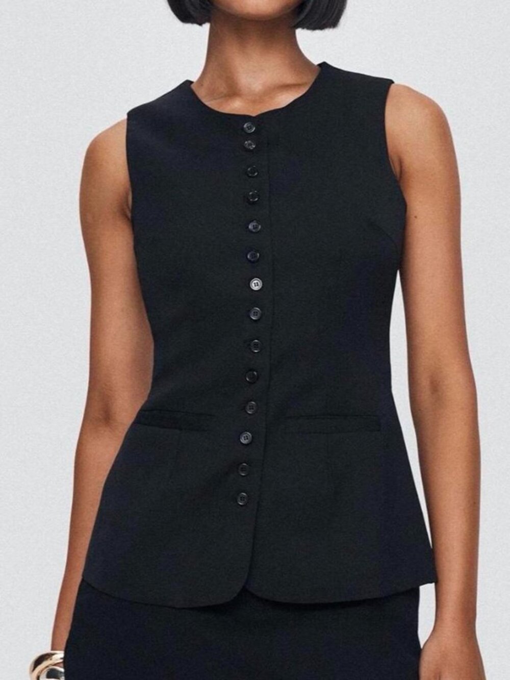 Princess Polly Women's Black Vest